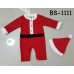 BS1111 ชุดบอดี้สูทแฟนซีซานตาครอสเด็กพร้อมหมวก ฉลองวันคริสมาสต์ (2ชิ้น)
